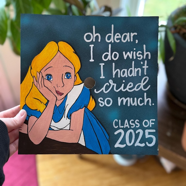 Custom Painted Graduation Cap Topper