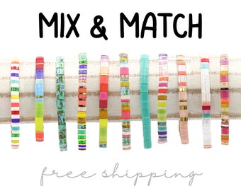CARNIVAL Tila Bead Bracelet - Hippie Chic Beaded Bracelet | Stacking Bracelet Set | Mix & Match Tila Bracelets for Women | Mack and Rex