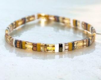Handmade Tila Beaded Bracelet: Bohemian Waterproof Tile Bracelet | Arizona
