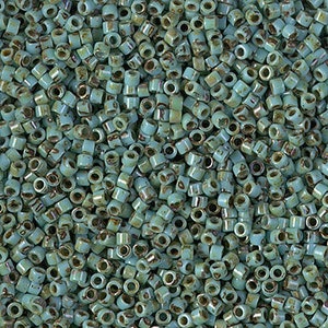Painted Turquoise 11/0 Delica Seed Beads | 10 GRAMS | DB-2264  | Miyuki Delica Beads  11/0 delica beads || DB2264 |