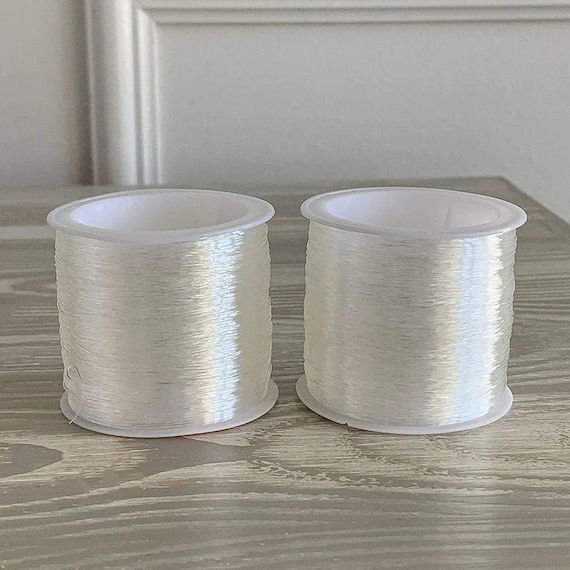 0.7mm Crystal Stretch Cord – 100 Meters Durable Clear Elastic String for DIY Bracelets, Jewelry Making, Beading, and Craft Projects