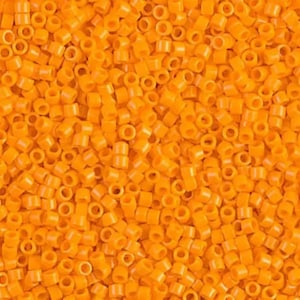 Mandarin Orange Opaque Miyuki Delica Beads 11/0 | DB1133 | Wholesale Miyuki Seed Beads for Jewelry Making