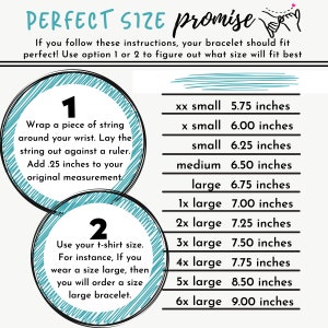 a poster with instructions on how to use the perfect size