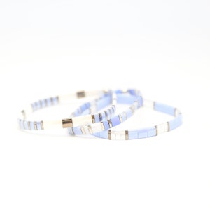 image of the Lavender Sky DIY Bracelet Kit and some bracelets on a white surface











Lavender Sky DIY Bracelet Kit | Makes 3 Stackable Bracelets | Tila Bead Jewelry Making Kit for Women Teens | Craft Gift for Holidays