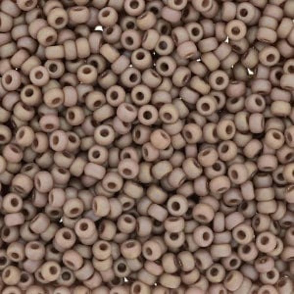 Miyuki Rocaille 11/0 Seed Beads | Opaque Matte Glazed Hazelnut Rainbow 11/0 Seed Beads | 25 GRAMS || RR11-4694