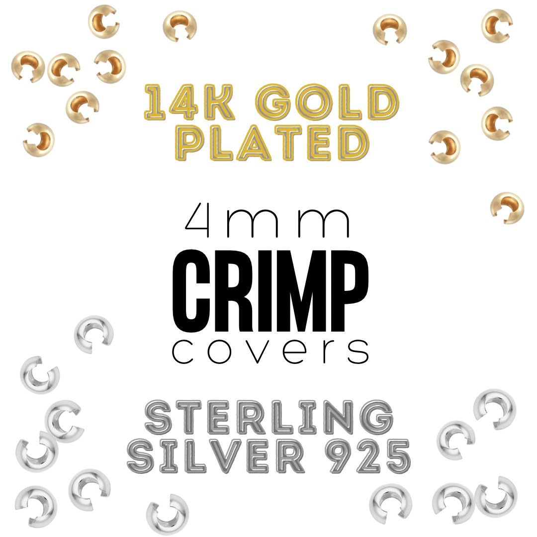 Sterling Silver (925) Crimp Covers