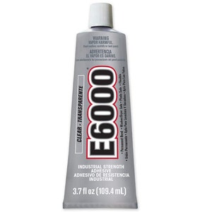 E6000 Craft Adhesive | 3.7oz Clear Industrial-Strength Glue for Jewelry Making, Rhinestones, Beadwork, Leather, Fabric, and DIY Crafts
