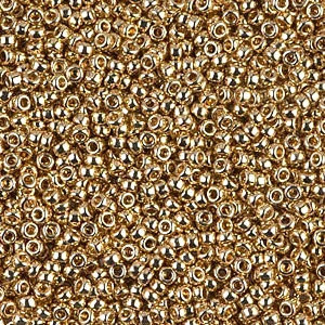 pen tankevækkende bundet 24kt Gold Light Plated 15/0 Seed Beads RR15-0193 Miyuki - Etsy