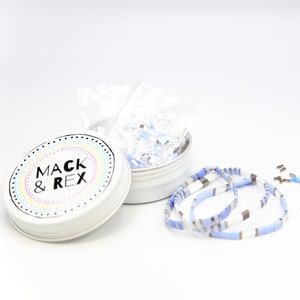 image of the Lavender Sky DIY Bracelet Kit in a white background








Lavender Sky DIY Bracelet Kit | Makes 3 Stackable Bracelets | Tila Bead Jewelry Making Kit for Women Teens | Craft Gift for Holidays