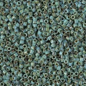 Painted Turquoise | Miyuki   Miyuki Delica Beads 11/0 | DB2264 | Wholesale Miyuki Seed Beads for Jewelry Making