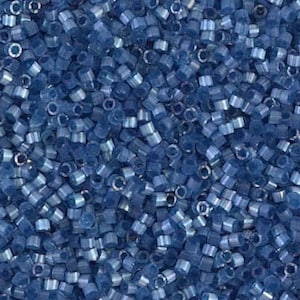 Denim Frost Satin Miyuki Delica Beads 11/0 | DB1811 | Wholesale Miyuki Seed Beads for Jewelry Making