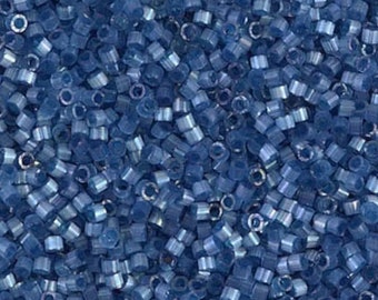 Denim Frost Satin Miyuki Delica Beads 11/0 | DB1811 | Wholesale Miyuki Seed Beads for Jewelry Making