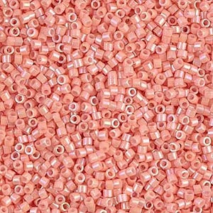 Opaque Tea Rose Luster Miyuki Delica Beads 11/0 | DB0207 | Wholesale Miyuki Seed Beads for Jewelry Making
