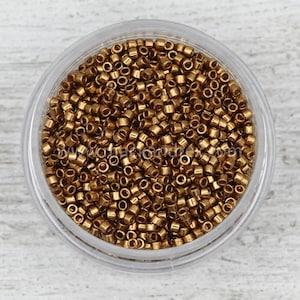 Light Bronze Miyuki Delica Beads 11/0 | DB0022L | Wholesale Miyuki Seed Beads for Jewelry Making