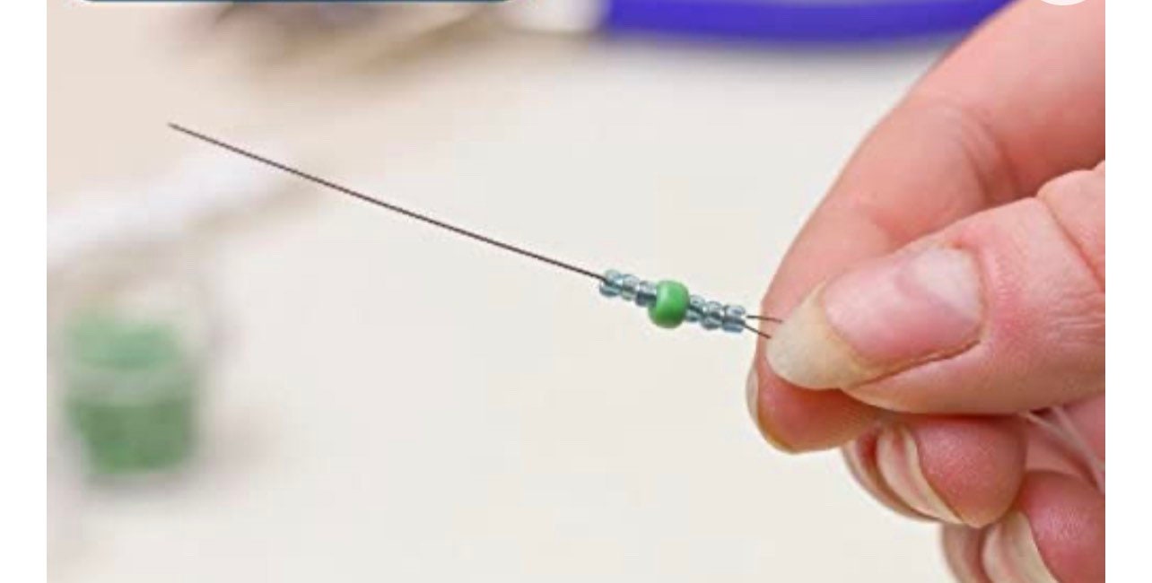 2.5" (62.5mm) Beadsmith Medium Collapsible Eye Beading Needles - 4 Needl