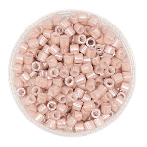 Miyuki Delica 8/0 | Opaque Pink Champagne Ceylon Delica 8/0 | 10 GRAMS | DBL-1535 | Miyuki Delica 8-0