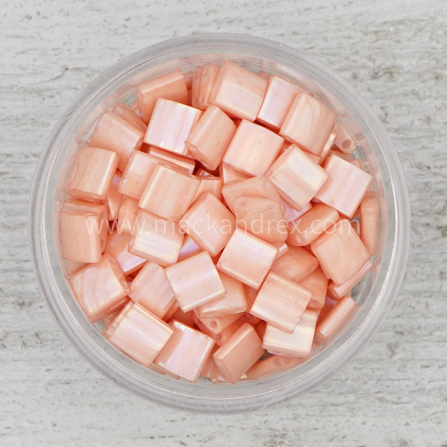 0596 - Peach | Miyuki Tila Beads | Whole Tila, Half Tila and Quarter …