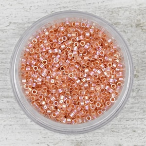 Peachy Gold Crystal Miyuki Delica Beads 11/0 | DB0054 | Wholesale Miyuki Seed Beads for Jewelry Making