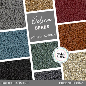 Soulful Autumn  | 11/0 Delica Beads  | Wholesale Miyuki Seed Beads  |  Choose From 9 Delica Bead Colors | Jewelry Making ||