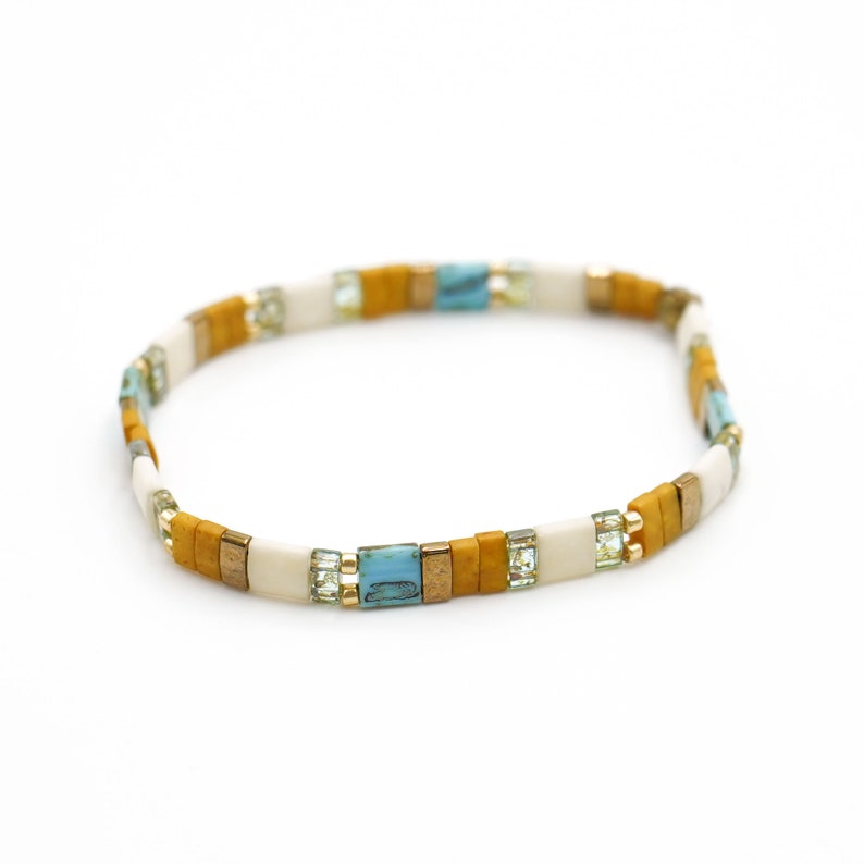 image of a piece of the Shoreline Mix & Match Tila Bead Bracelets in a white background













Shoreline Mix & Match Tila Bead Bracelets for Women | High Quality Stacking Bracelet | Boho Stretch Bracelet | Waterproof Miyuki Tila Beads