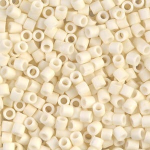 Miyuki Delica 11/0 Eggshell Matte D11-0352 | Delica 11/0 DB352 | D110352 Delica Beads | Wholesale Miyuki Seed Beads for Jewelry Making