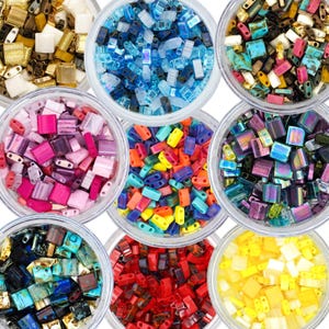 Mix di perline Miyuki Tila / SCEGLI UN MIX / Perline Tila Tile / Perline quadrate a due fori