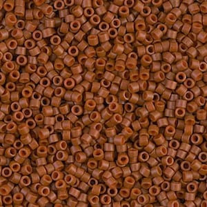Rusty Brown Opaque Matte Miyuki Delica Beads 11/0 | COLOR | Wholesale Miyuki Seed Beads for Jewelry Making | DB0794 | Delica 0794 size 11