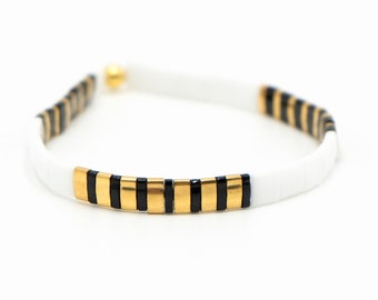 DALLIANCE™ - Handmade Bracelet | Bohemian Tila Bead Bracelet for Women | Beaded Stackable Jewelry | Waterproof Bracelet Her | Mack & Rex