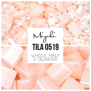 Miyuki Tila Beads TL0519 - Blush Tila Beads | 10 GRAMS of Tila Beads | Mack and Rex