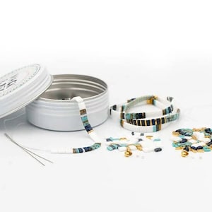 image of the DIY Bracelet Making Kit and some bracelets on a white surface







DIY Bracelet Making Kit | Makes 3 Bracelets | Beaded Bracelet Kit | Tila Bead Bracelet Kit | Jewelry Making Kit | Adults & Kids Craft Beads