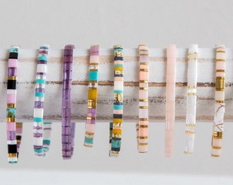 Timeless™ - High Quality Stretch Tile Bracelets for Women, Boho Tila Beaded Bracelet, Stackable Bead Bracelets, Waterproof Women Bracelet