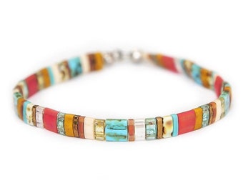 BEACHY TILA BRACELETS for women || Mack & Rex || Boho bracelet || Bead bracelet || Miyuki bracelet for teens || Stretchy bracelets || MM04