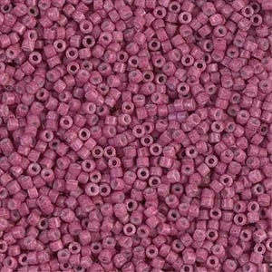 Dyed Opaque Antique Rose Miyuki Delica Beads 11/0 | DB1376 | Wholesale Miyuki Seed Beads for Jewelry Making