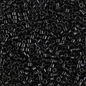 Black  10/0 Delica || DBM-0010 ||  Delica Seed Beads || Wholesale Delica Beads || Mack and Rex