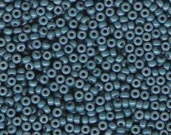 25 Grams | Miyuki Rocaille 11/0 Seed Beads | Duracoat Dyed Opaque Juniper Berry 11/0 Seed Beads |  RR11-4485
