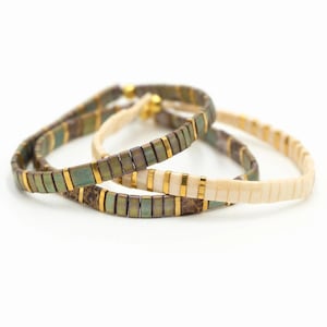 SAVANNA Stretchy Tila Bracelet Bead Bracelets for Women Boho Bracelets for Teens Miyuki Tila Bead Bracelets Mack & Rex image 2