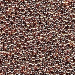 Miyuki Rocaille 11/0 Seed Beads | Galvanized Gold 11/0 Seed Beads |  RR11-0182