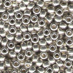 Galvanized Silver 6/0 seed beads || RR6-0181