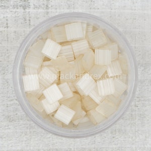 Miyuki Tila Beads TL2592 - Ivory Silk Tila Beads | 10 Grams of Tila Tile Beads| Flat Square Beads | Glass Tile Beads | TL-2592