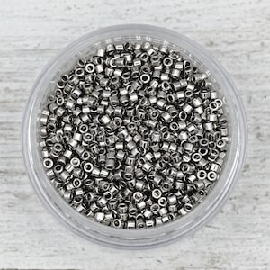 Nickel Plated Miyuki Delica Beads 11/0 | DB0021 | Wholesale Miyuki Seed Beads for Jewelry Making