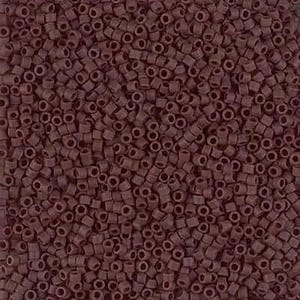 Miyuki Delica Dark Brown Opaque Matte Miyuki Delica Beads 11/0 | DB1910 | Wholesale Miyuki Seed Beads for Jewelry Making