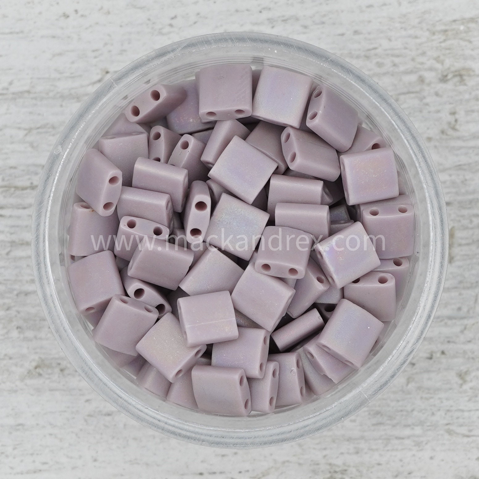 0410FR - Frosted Lavendar | Miyuki Tila Beads | Whole Tila, Half Tila…