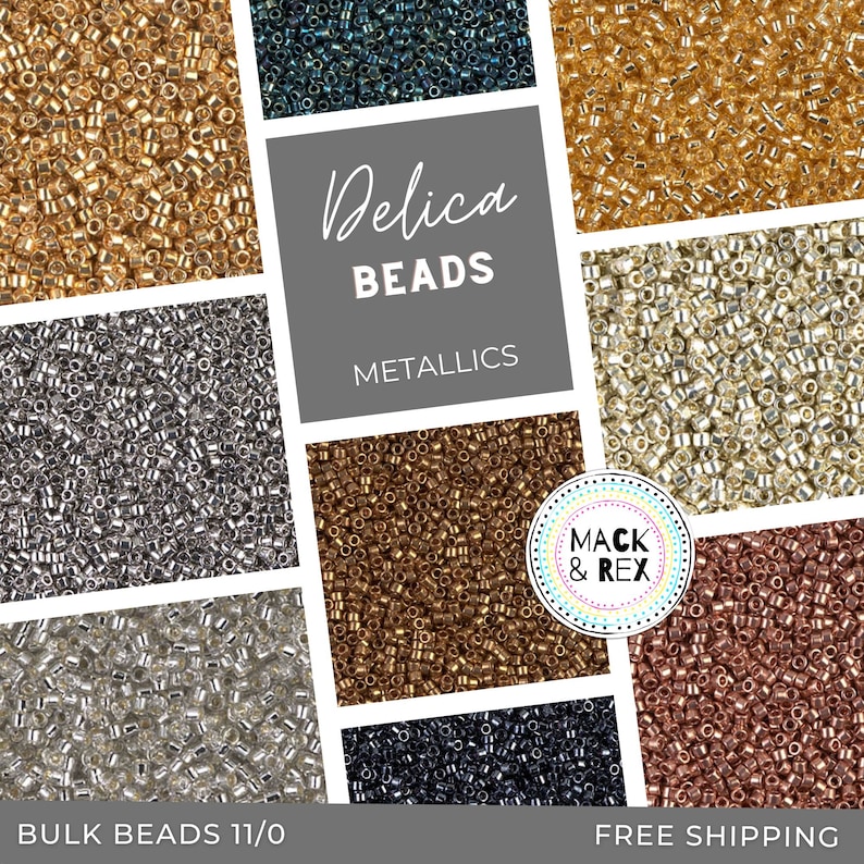Metallic 11/0 Delica Beads | Wholesale Miyuki Seed Beads | Choose From ...