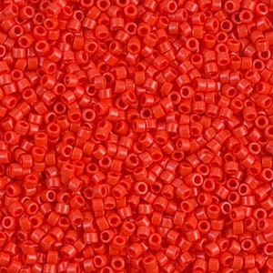 Light Red Opaque Miyuki Delica Beads 11/0 | DB0727 | Wholesale Miyuki Seed Beads for Jewelry Making