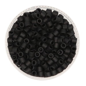 Miyuki Delica 8/0 | Matte Black Delica 8/0 | 10 GRAMS | DBL-0310 | Miyuki Delica 8-0