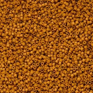 Dark Pumpkin Opaque Matte Miyuki Delica Beads 11/0 | DB0653 | Wholesale Miyuki Seed Beads for Jewelry Making