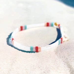 EYE CANDY™ - Stretchy Tila Bracelet | Cute Bracelets for Girl | Tila Bead Bracelets | Waterproof Stacking Bracelets | Gift for Teens & Women