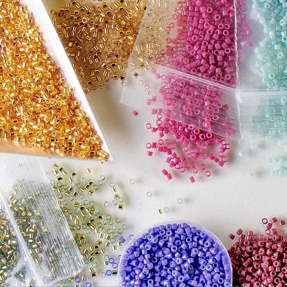 Rose Gold Luster Miyuki Japanese Round Rocailles Glass Seed Beads 11/0 Approximately 24 Gram 5 Inch Tube