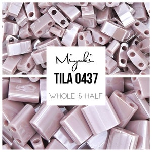 Miyuki Tila Beads TL0437- Dusty Lilac Tila Beads | 10 GRAMS of Tila Beads | Mack and Rex