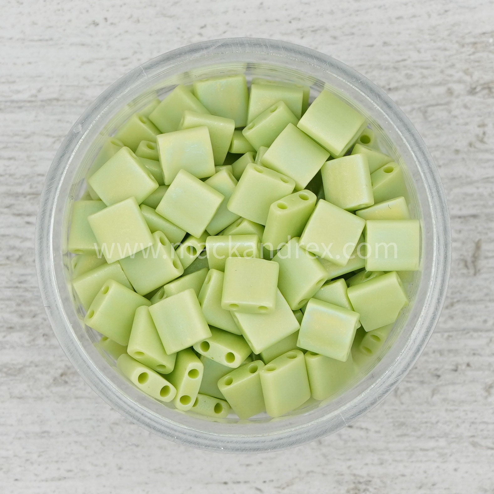 0416FR - Frosted Kiwi | Miyuki Tila Beads | Whole Tila, Half Tila and…